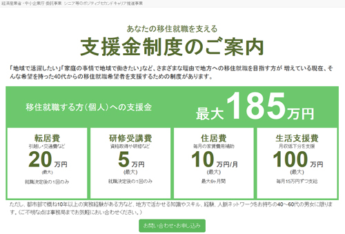 移住就職支援金制度