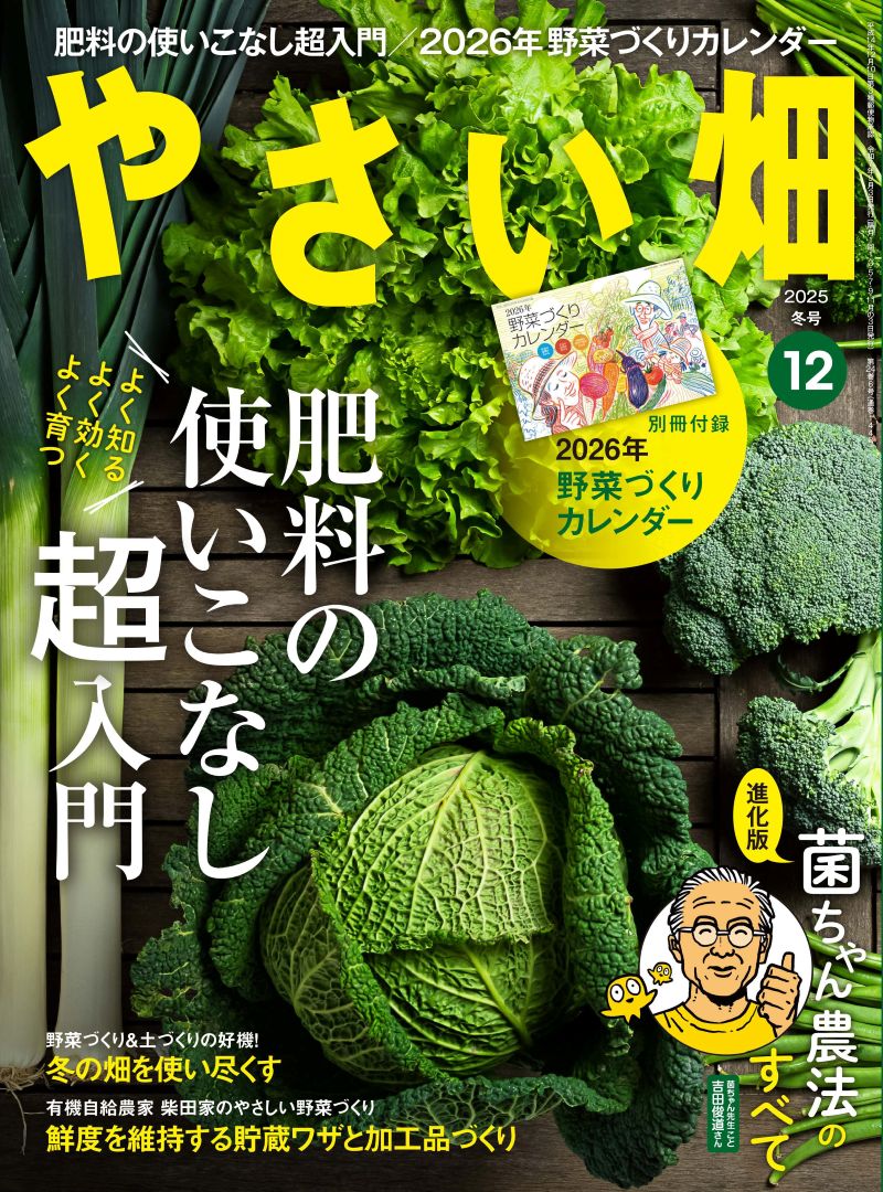 新刊紹介◇菜園ライフを応援します！～家庭菜園雑誌『やさい畑』冬号の